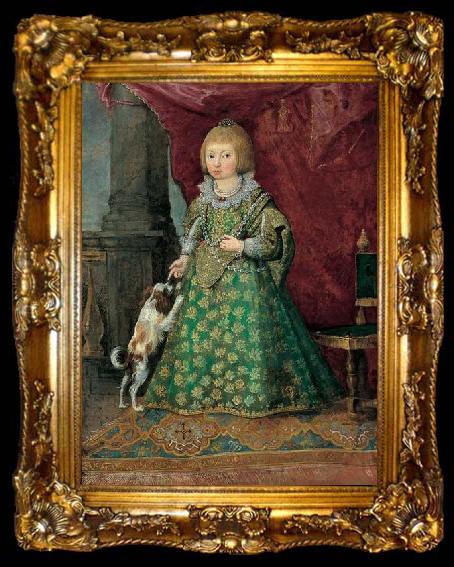 framed  Peeter Danckers de Rij Unknown Polish Princess of the Vasa dynasty in Spanish costume, ta009-2
